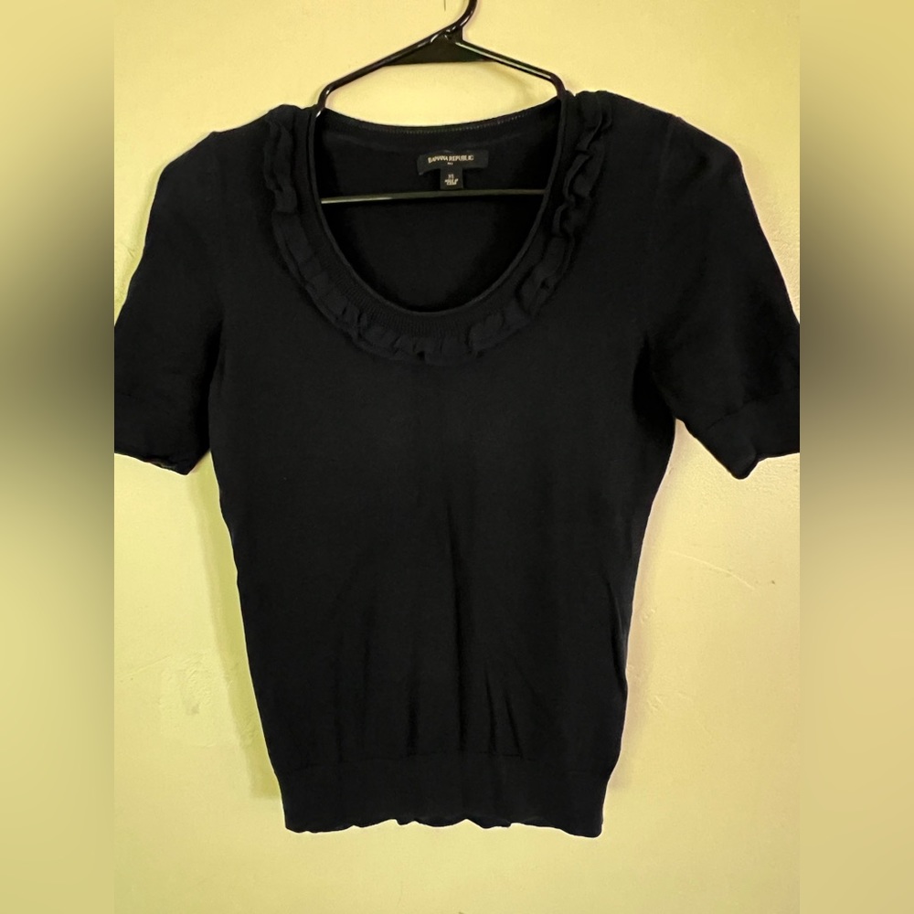 Banana Republic Navy Sweater Shirt XS